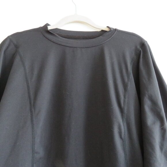 SWEATY BETTY After Class Organic Cotton Sweatshirt in Black Gym Lounge - Size S - Picture 11 of 14